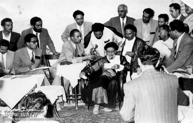 27تیر ماه ۱۳۳۱. مصاحبه تاریخی آیت الله کاشانی بر علیه احمد قوام در منزل دامادش مرحوم حسن گرامی